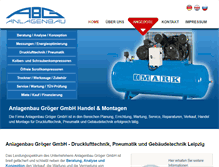 Tablet Screenshot of abg-druckluft.de